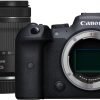 โปรโมชันพิเศษออนไลน์ ฿129.00 เท่านั้น ：Canon EOS R6 Mark II Mirrorless Camera ชุดเลนส์ RF24-105mm F4 L USM กล้องฟูลเฟรมไฮบริด ความละเอียด 24.2MP เซนเซอร์ CMOS ถ่ายภาพนิ่งและวิดีโอ รองรับเมาท์ RF สีดำ